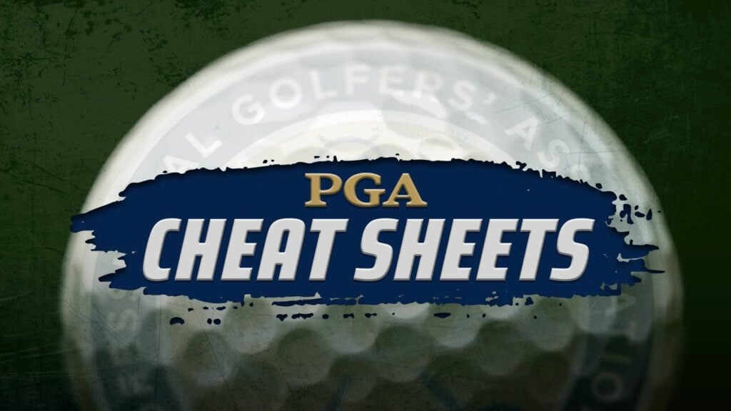 PGA Cheat Sheets