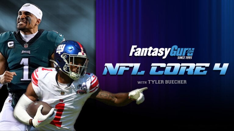 NFL Core 4 DFS Livestream With Tyler Buecher & Guests | 1/2 (7 PM EST)
