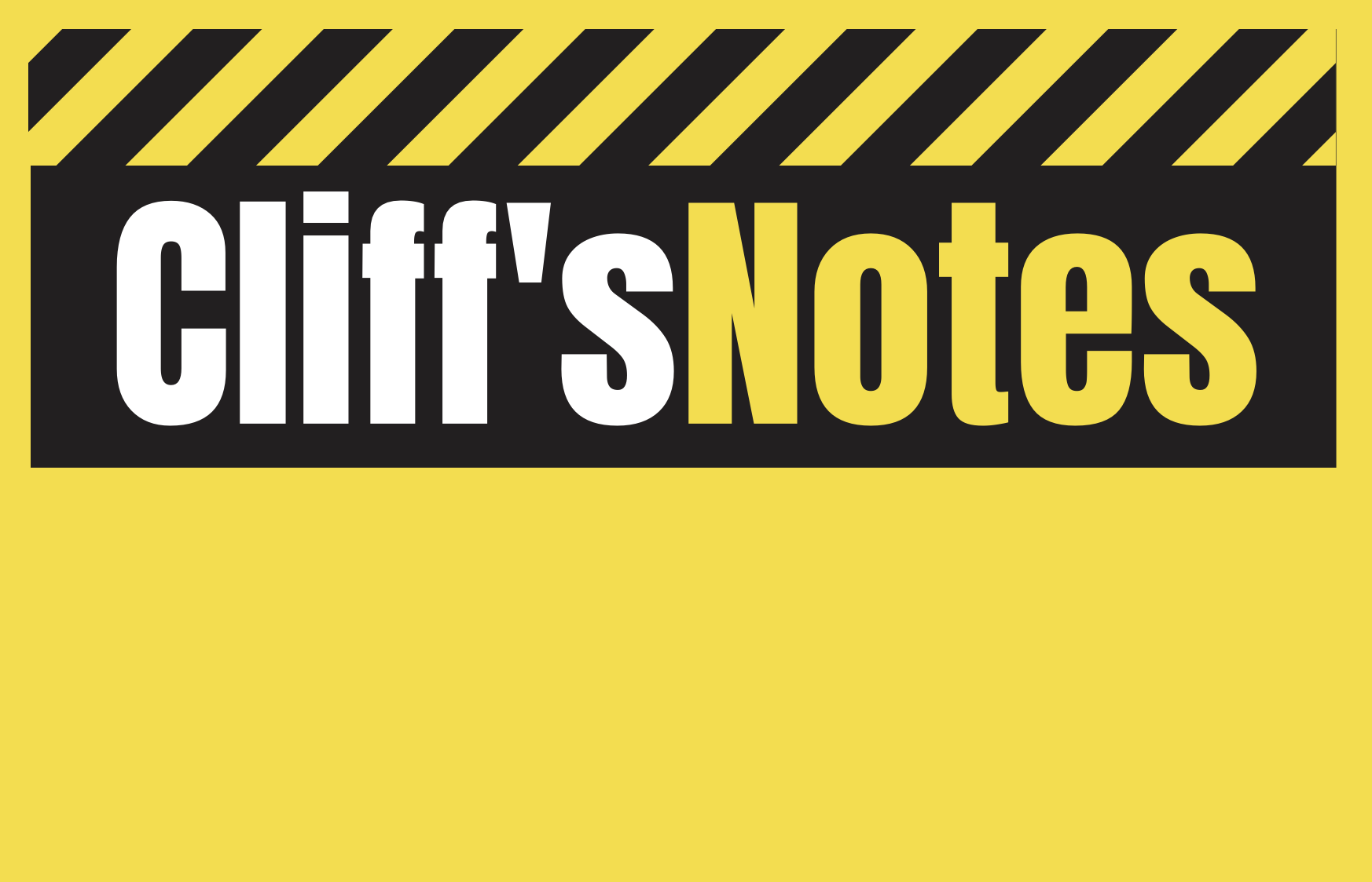 Cliff’s Notes – Week 1