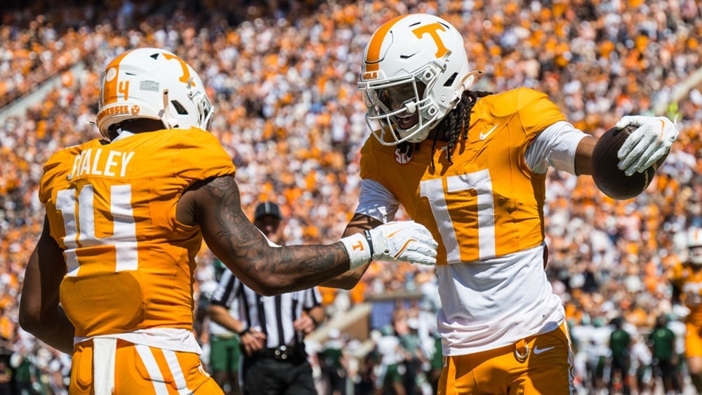 CFB DFS - TENN WRs Braylon Staley and Chris Brazzell II
