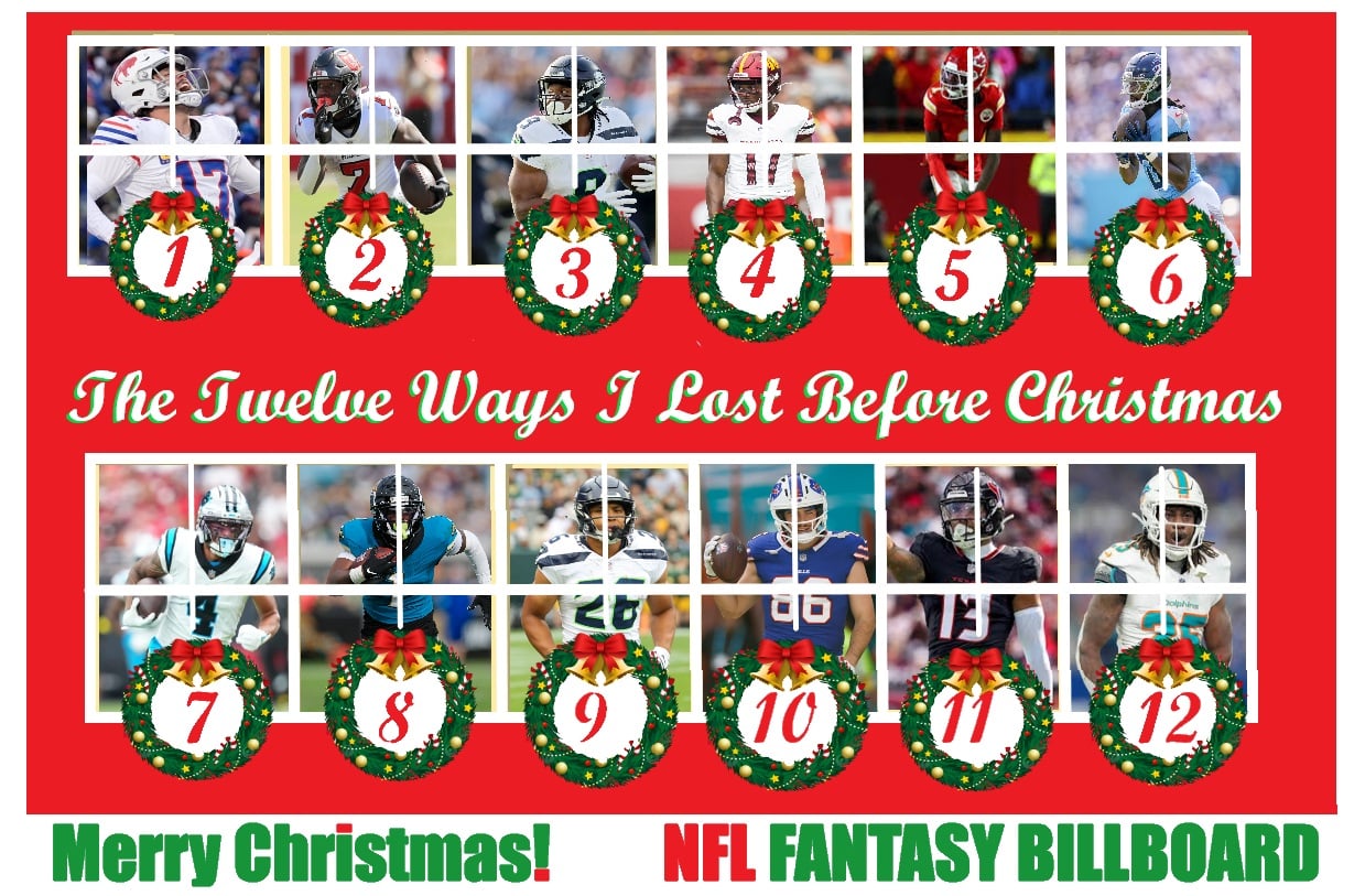 Fantasy Billboard: 12 Days of Fantasy Football